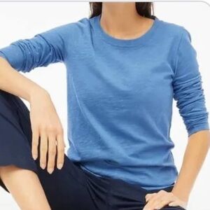 J. Crew Classic Sky Blue Girlfriend Tee